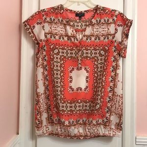 The Limited Coral SS Pullover Blouse